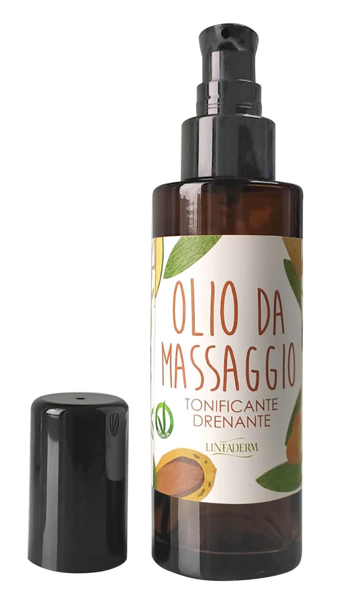 Olio da massaggio tonificante - drenante – 100ml - Linfaderm - cosmesi  naturale